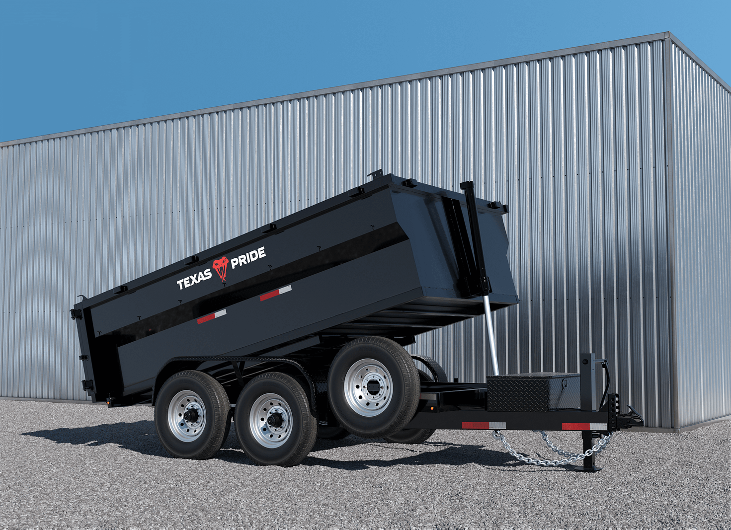 7x14 heavy-duty 14k tandem-axle dump trailer, 5,800 lb capacity